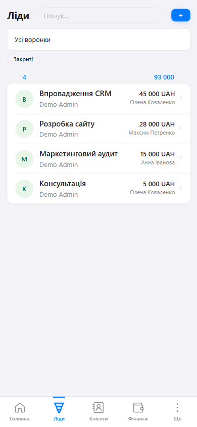 Список лідів